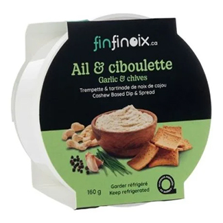 Trempette de cajous ail et ciboulette, de Finfinoix