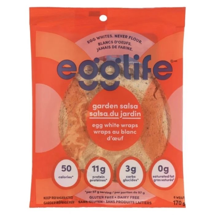 Wrap blanc d'oeuf salsa du jardin, Egglife Wrap blanc d'oeuf salsa du jardin, Egglife