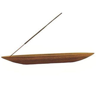 La Pirogue Acacia Wood Incense Holder – Toutnaturel La Pirogue Acacia Wood Incense Holder – Toutnaturel