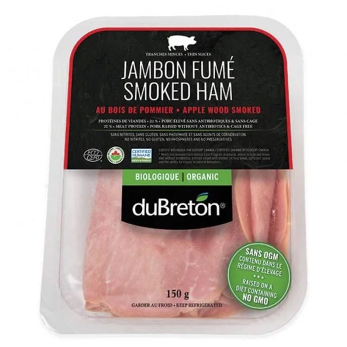 Jambon fumé au bois de pommier tranché, Dubreton Jambon fumé au bois de pommier tranché, Dubreton