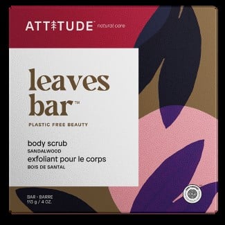 Exfoliant pour le corps bois de santal Leaves Bar d’Attitude