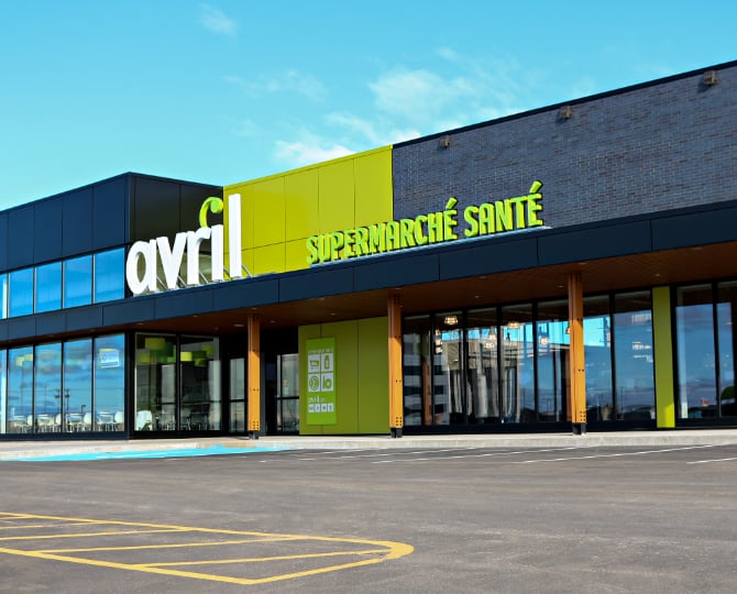 Magasin Avril Québec façade extérieure