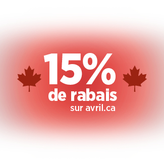 Coupon AVRIL 15. Obtenez 15% pour vos commandes de 130$ ou +