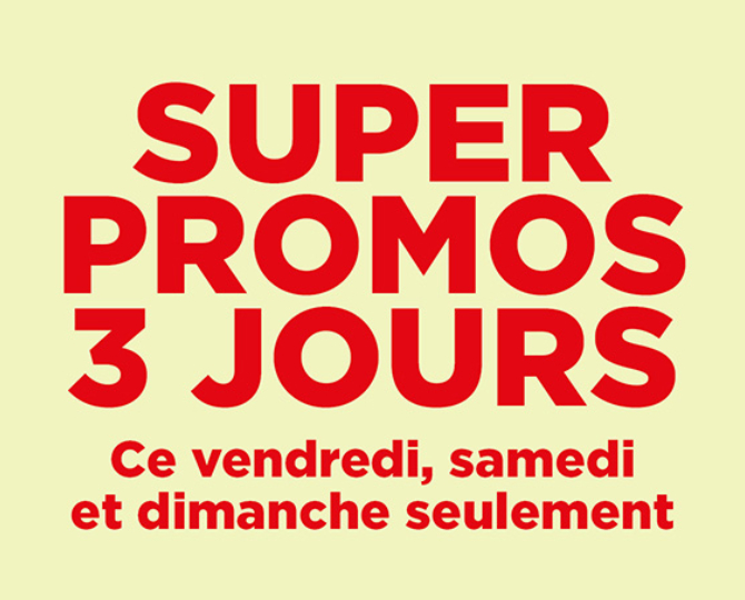 Promo 3 jours