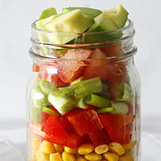 Salade-repas mexicaine en pot