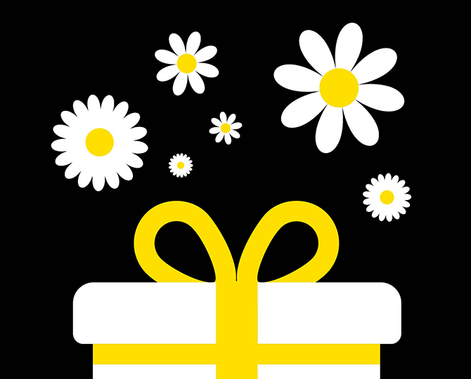 A birthday gift with Marguerite program